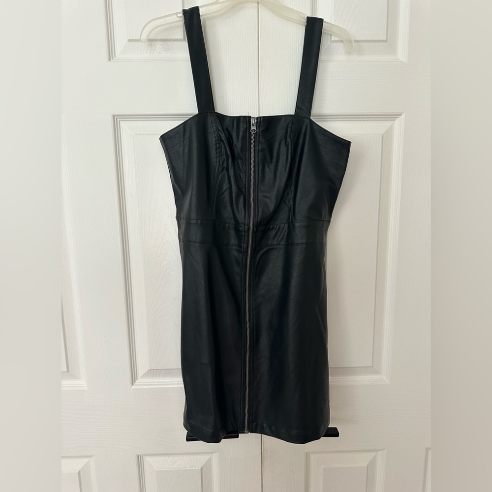 Target Wild Fable Faux Leather Dress - Medium